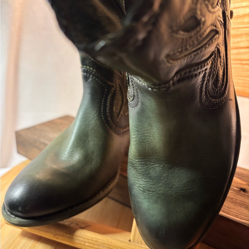PIKOLINOS Dark Green Ankle Boots